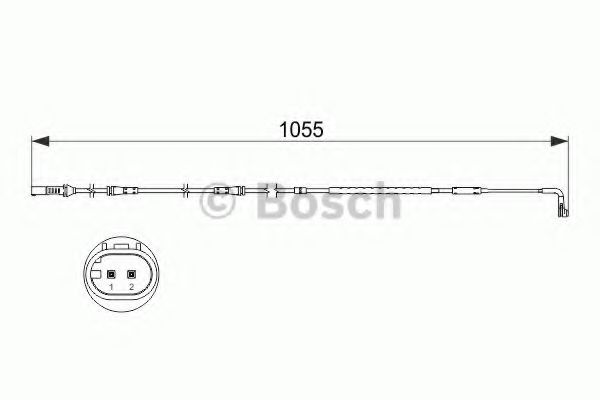 BOSCH - 1 987 473 506 - Сигнализатор, износ тормозных колодок (Тормозная система)