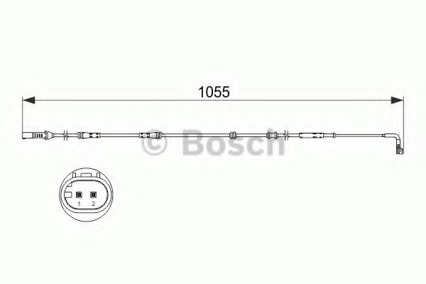 BOSCH - 1 987 473 507 - Сигнализатор, износ тормозных колодок (Тормозная система)