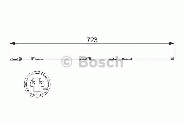 BOSCH - 1 987 473 514 - Сигнализатор, износ тормозных колодок (Тормозная система)