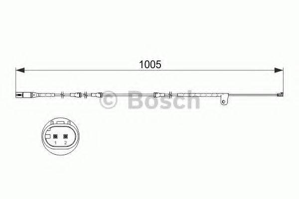 BOSCH - 1 987 473 521 - Сигнализатор, износ тормозных колодок (Тормозная система)