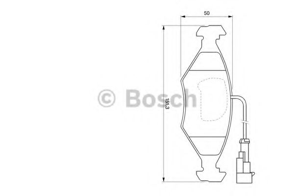 BOSCH - 0 986 424 543 - Комплект тормозных колодок, дисковый тормоз (Тормозная система)