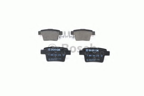 BOSCH - 0 986 494 076 - Комплект тормозных колодок, дисковый тормоз (Тормозная система)