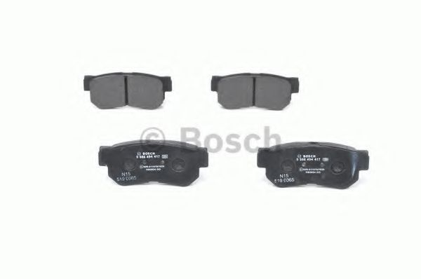 BOSCH - 0 986 494 417 - Комплект тормозных колодок, дисковый тормоз (Тормозная система)