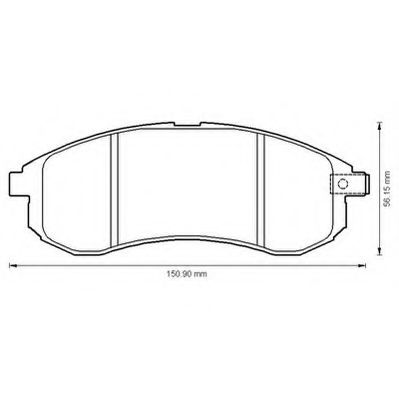 JURID - 572500J - Комплект тормозных колодок, дисковый тормоз (Тормозная система)