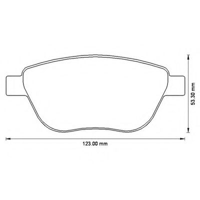 BENDIX - 573204B - Комплект тормозных колодок, дисковый тормоз