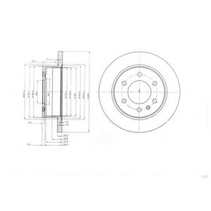 DELPHI - BG4033 - Тормозной диск (Тормозная система)