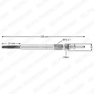 DELPHI - HDS384 - Свеча накаливания (Система накаливания)