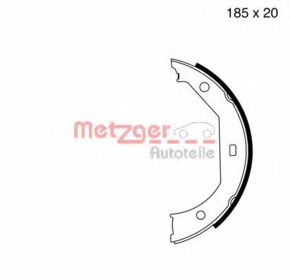 METZGER - MG 652 - Комплект тормозных колодок, стояночная тормозная система (Тормозная система)