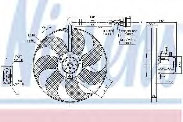 NISSENS - 85683 - Вентилятор, охлаждение двигателя (Охлаждение)