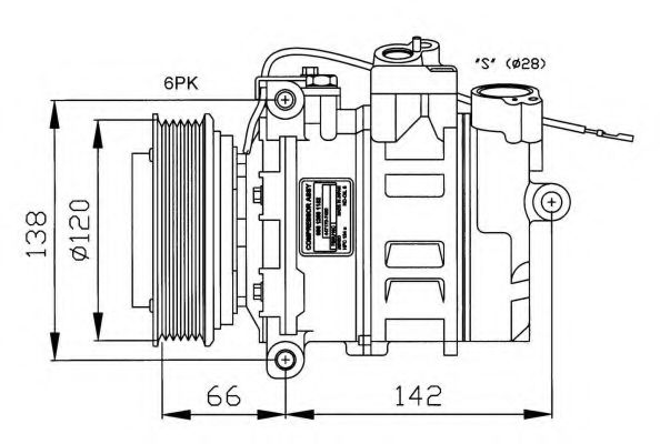 NRF - 32177G - Компрессор, кондиционер (Кондиционер)