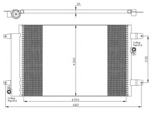 NRF - 35403 - Конденсатор, кондиционер (Кондиционер)