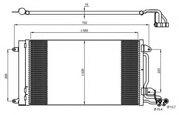 NRF - 35910 - Конденсатор, кондиционер (Кондиционер)