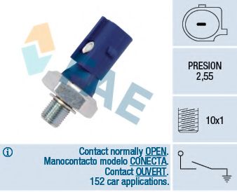 FAE - 12875 - Датчик давления масла (Смазывание)