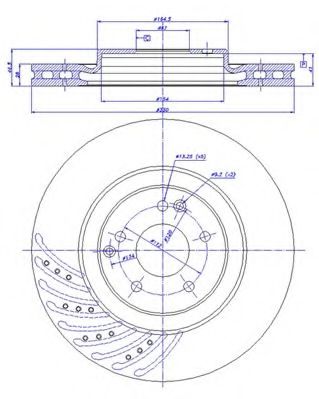 CAR - 142.1101 - Тормозной диск (Тормозная система)