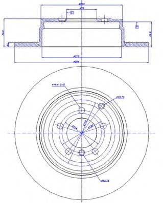 CAR - 142.1264 - Тормозной диск (Тормозная система)