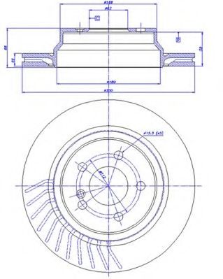 CAR - 142.158 - Тормозной диск (Тормозная система)