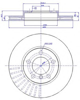 CAR - 142.1702 - Тормозной диск (Тормозная система)