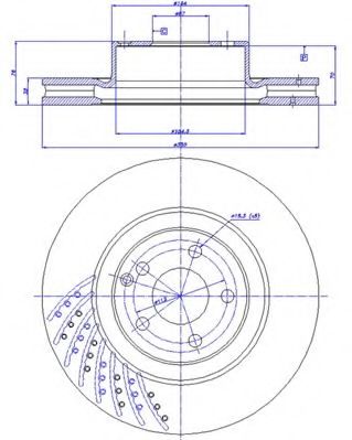 CAR - 142.390 - Тормозной диск (Тормозная система)