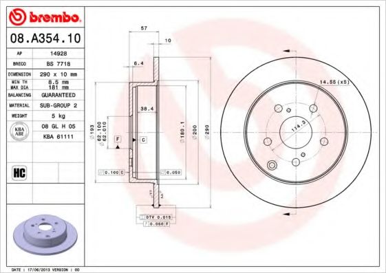 AP - 14928 - Тормозной диск (Тормозная система)