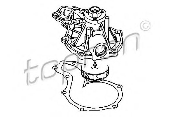 TOPRAN - 108 238 - Водяной насос (Охлаждение)