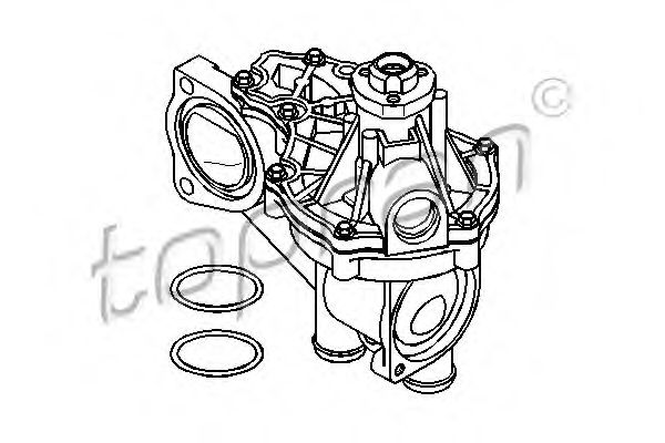 TOPRAN - 100 715 - Водяной насос (Охлаждение)