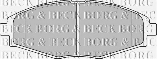 BORG & BECK - BBP1649 - Комплект тормозных колодок, дисковый тормоз (Тормозная система)