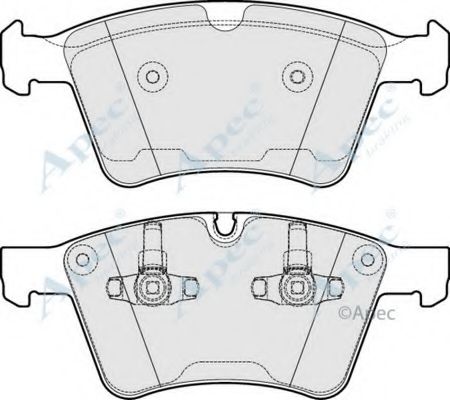 APEC BRAKING - PAD1680 - Комплект тормозных колодок, дисковый тормоз (Тормозная система)