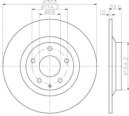 HELLA PAGID - 8DD 355 118-541 - Тормозной диск (Тормозная система)