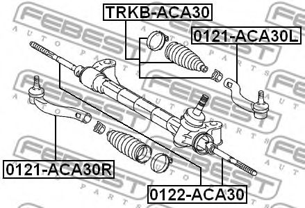 FEBEST - 0121-ACA30L - Наконечник поперечной рулевой тяги (Рулевое управление)