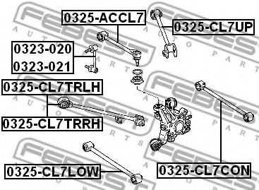 FEBEST - 0325-ACCL7 - Рычаг независимой подвески колеса, подвеска колеса (Подвеска колеса)