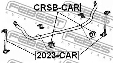 FEBEST - 2023-CAR - Тяга / стойка, стабилизатор (Подвеска колеса)