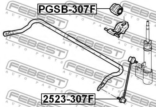 FEBEST - 2523-307F - Тяга / стойка, стабилизатор (Подвеска колеса)