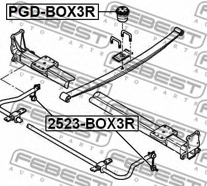 FEBEST - 2523-BOX3R - Тяга / стойка, стабилизатор