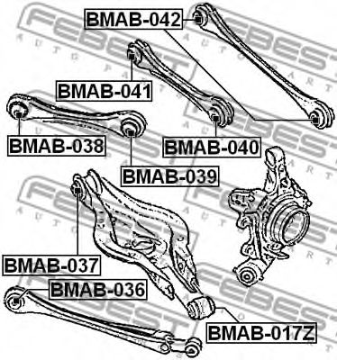 FEBEST - BMAB-037 - Подвеска, рычаг независимой подвески колеса (Подвеска колеса)