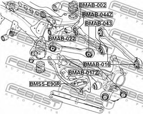 FEBEST - BMAB-044Z - Подвеска, рычаг независимой подвески колеса (Подвеска колеса)