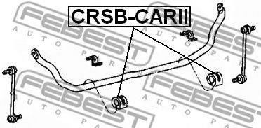 FEBEST - CRSB-CARII - Опора, стабилизатор (Подвеска колеса)