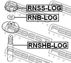 FEBEST - RNSS-LOG - Подвеска, амортизатор (Подвеска / амортизация)