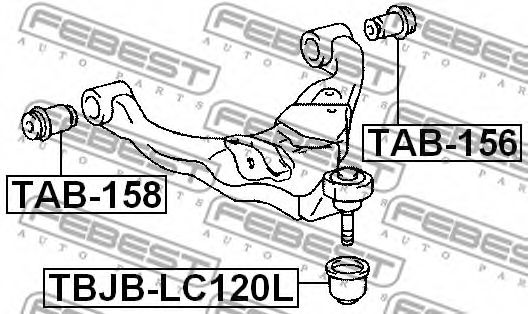 FEBEST - TAB-156 - Подвеска, рычаг независимой подвески колеса (Подвеска колеса)