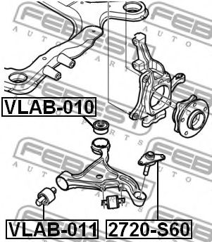 FEBEST - VLAB-011 - Подвеска, рычаг независимой подвески колеса (Подвеска колеса)