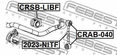 FEBEST - 2023-NITF - Тяга / стойка, стабилизатор (Подвеска колеса)