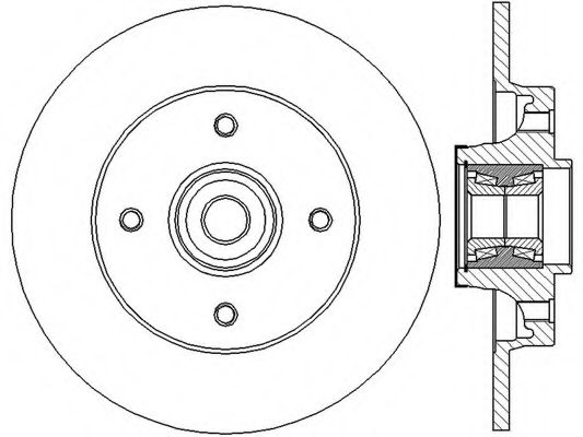 BENDIX - 562373B - Тормозной диск