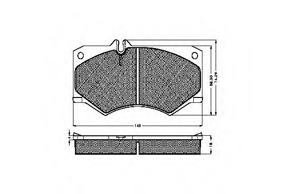 SPIDAN - 30153 - Комплект тормозных колодок, дисковый тормоз