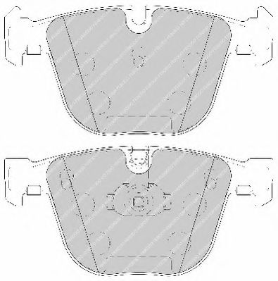 FERODO - FDB1672 - Комплект тормозных колодок, дисковый тормоз (Тормозная система)