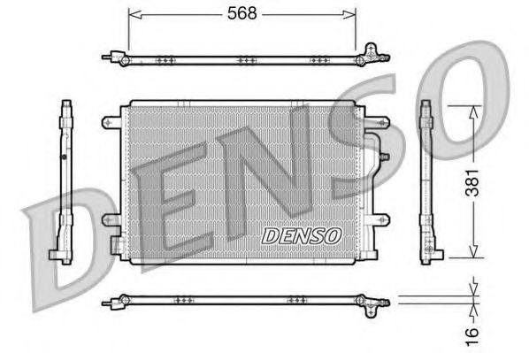 DENSO - DCN02004 - Конденсатор, кондиционер (Кондиционер)