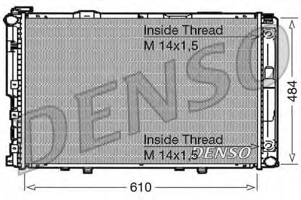 DENSO - DRM17039 - Радиатор, охлаждение двигателя (Охлаждение)