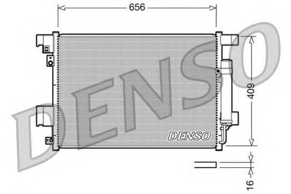 DENSO - DCN21001 - Конденсатор, кондиционер (Кондиционер)