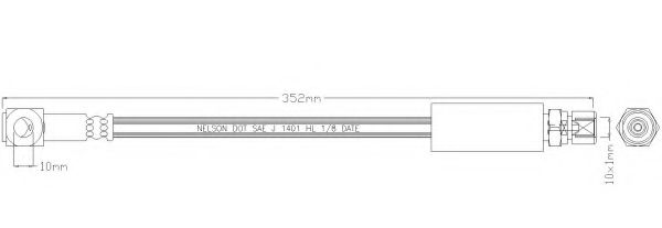 REMKAFLEX - 3293 - Тормозной шланг