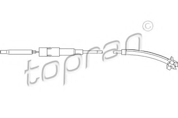 TOPRAN - 113 437 - Трос, регулировка спинки сидения (Внутренняя отделка)