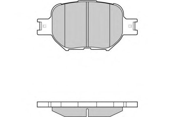 E.T.F. - 12-0963 - Комплект тормозных колодок, дисковый тормоз (Тормозная система)