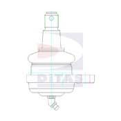 DITAS - A2-1592 - Несущий / направляющий шарнир (Подвеска колеса)